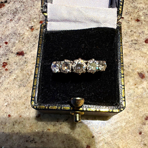 18ct gold platinum setting