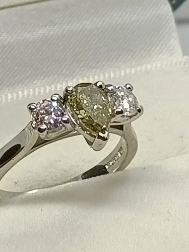 950 platinum natural pear - 950,