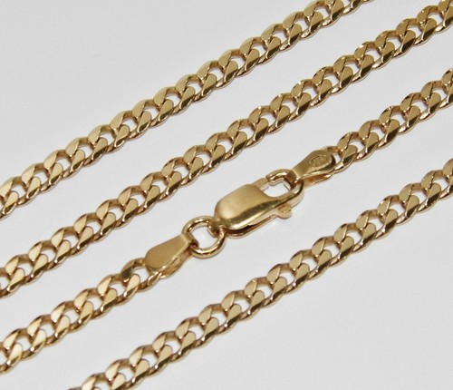 9ct yellow gold - on, curb