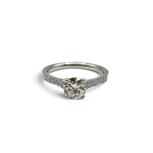18ct white gold diamond - , ring