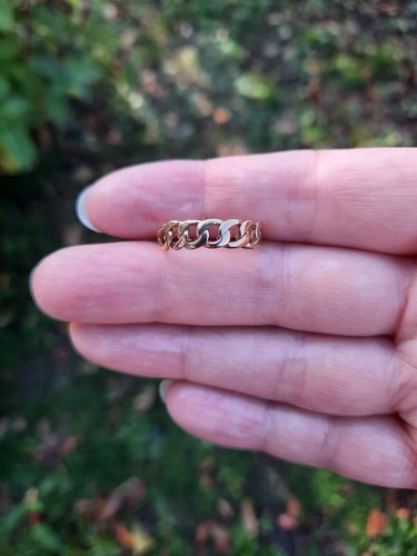 Retro 9ct solid - gold, curb