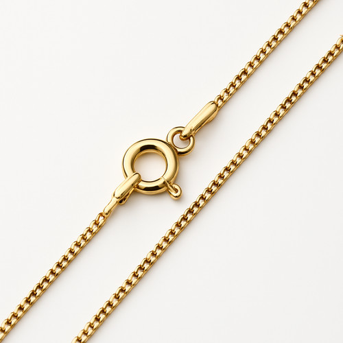 9ct yellow gold silver - silver, curb