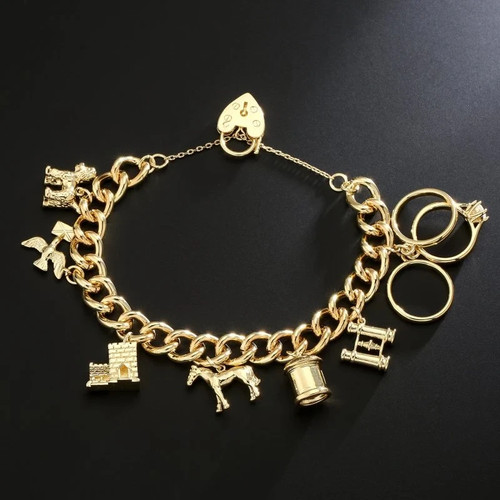 9ct gold belcher - gold, |