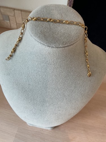 Gold fancy link bracelet - gold,