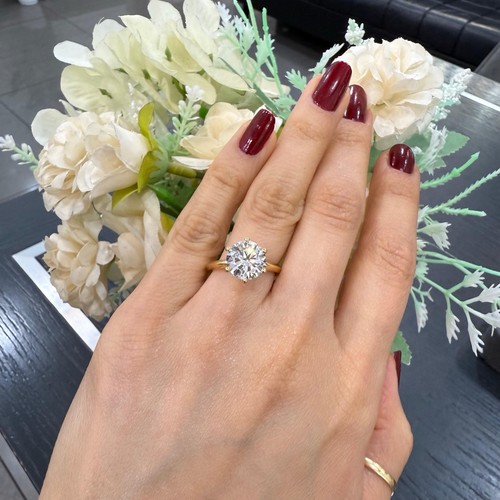 6claw round lab grown diamond - round,