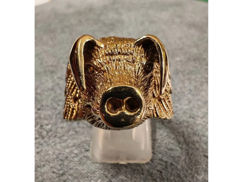9ct flying pig - 9ct, gold