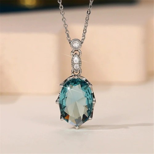 Sterling silver large blue - sterling,