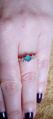 9ct gold vintage blue - 9ct, topaz