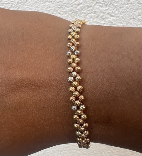 Solid 18ct gold bracelet - solid,