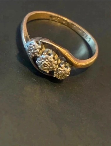 Gold and platinum - platinum, ring