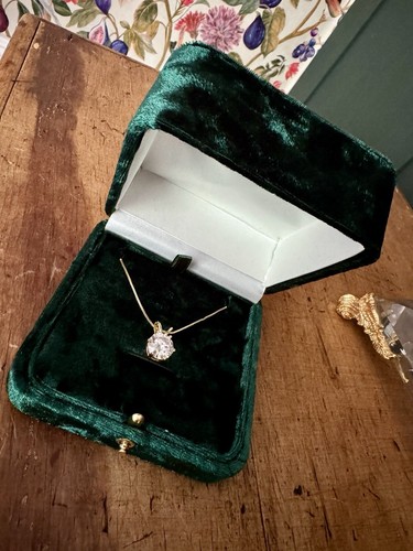 Diamond necklace 5ct round - necklace,