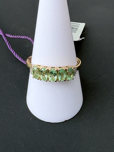 Hallmarked 14k gold emerald - 14k, &