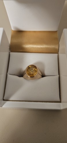 Vintage citrine rose yellow - citrine, rose-yellow