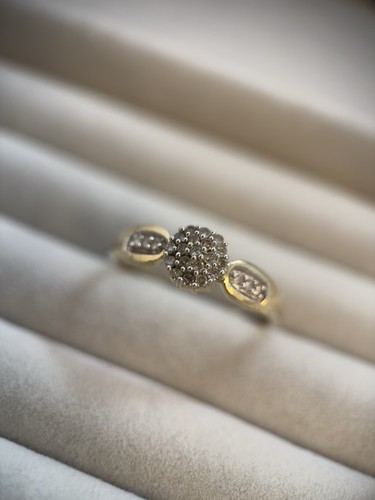 9ct yellow gold and - 9ct, diamond