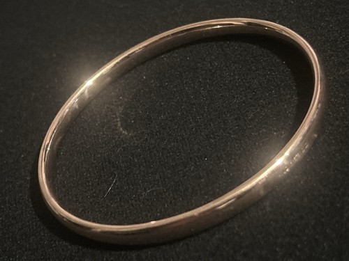 9ct gold bangle bracelet - bangle,