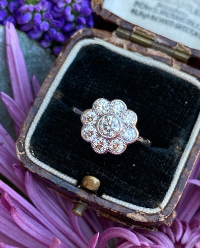 Diamond daisy cluster platinum - daisy,