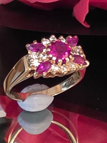 18ct gold ruby - gold,