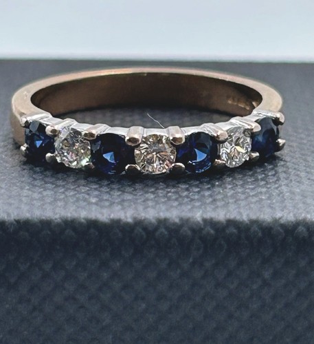 Gold diamond sapphire - 18,