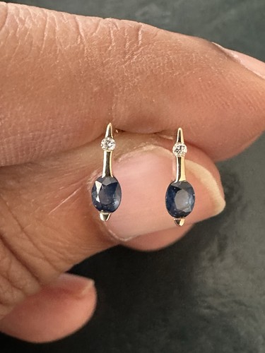 Vintage 9ct gold sapphire - 9ct,