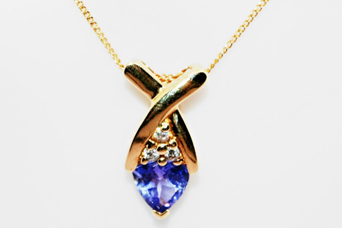 Vintage 9ct gold tanzanite - vintage,