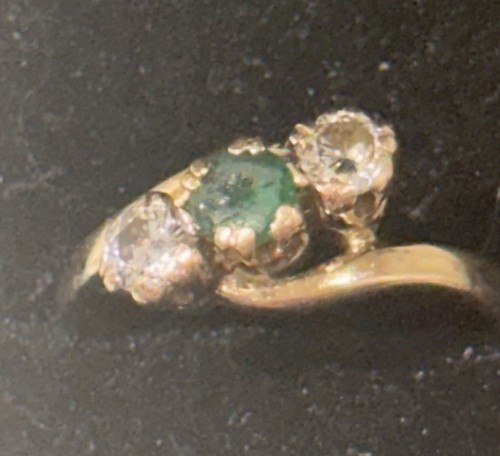 9ct yellow gold emerald - emerald, &