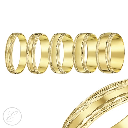 9ct yellow gold ring bead - yellow,