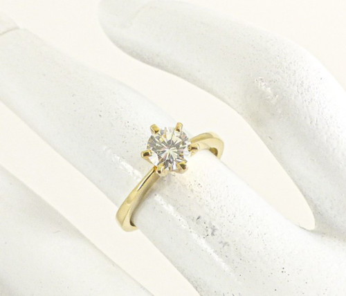 18ct gold diamond ring - gold,