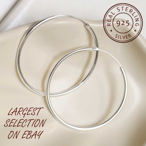 925 sterling silver hoop - 925,