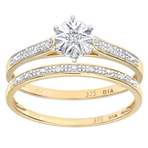 9ct yellow gold 05ct - yellow, diamond