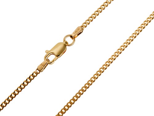 9ct yellow gold necklace chain - yellow,