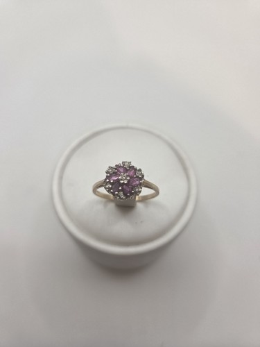 9ct gold diamond and ruby - 9ct,