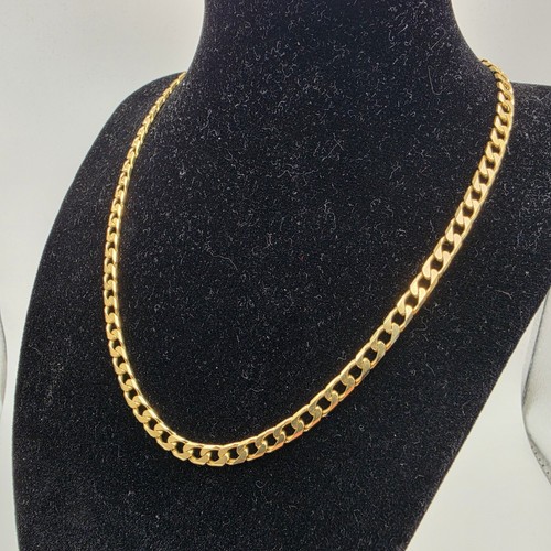 18ct gold curb chain necklace - 18ct,