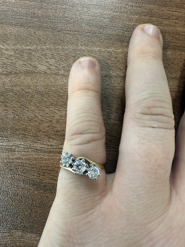 18ct yellow and white gold - yellow,