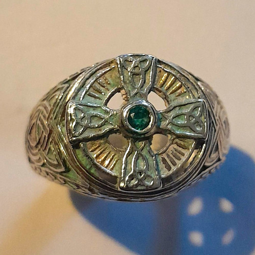 Celtic cross signet ring - cross,