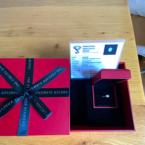 Diamonds forever white gold - 18,