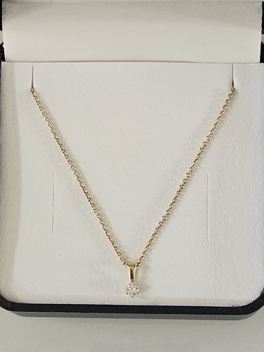 18ct gold diamond necklace - diamond,