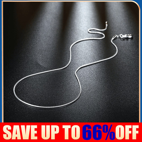 1mm thin silver - thin, snake
