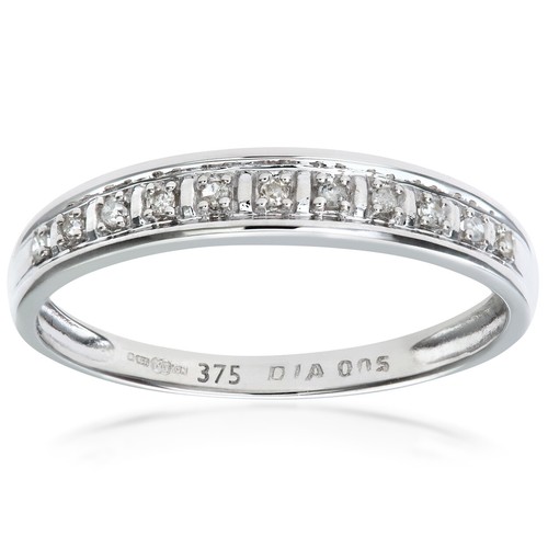 9ct white gold - white,