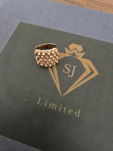 9ct gold keeper ring solid - 9ct,