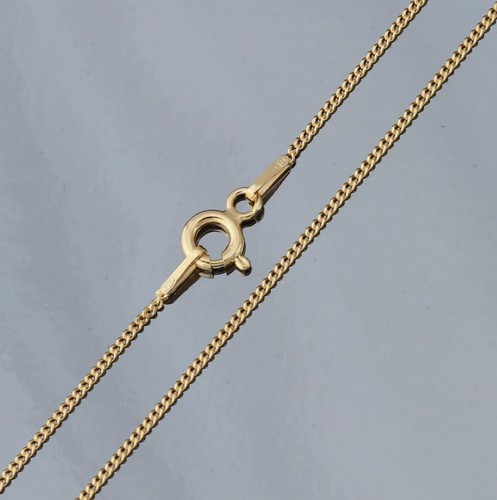 9ct yellow gold silver curb - 9ct,