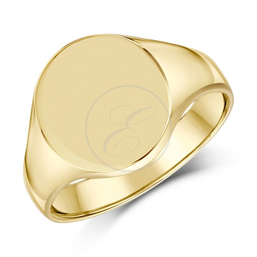 9ct signet ring yellow gold - ring,