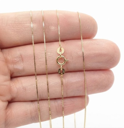 Gold chain necklace fine 9ct - gold,