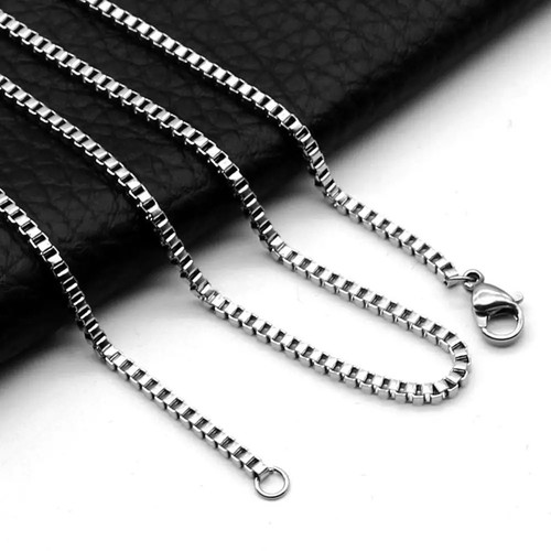 Stainless steel box chain - steel,