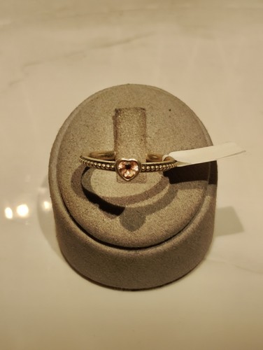 Sterling silver ring 925 pink - silver,